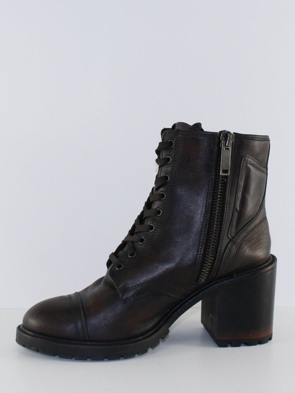 Thursday Boot Company Women High Heel Brown Leather Boots (11 US) - Picture 4 of 11